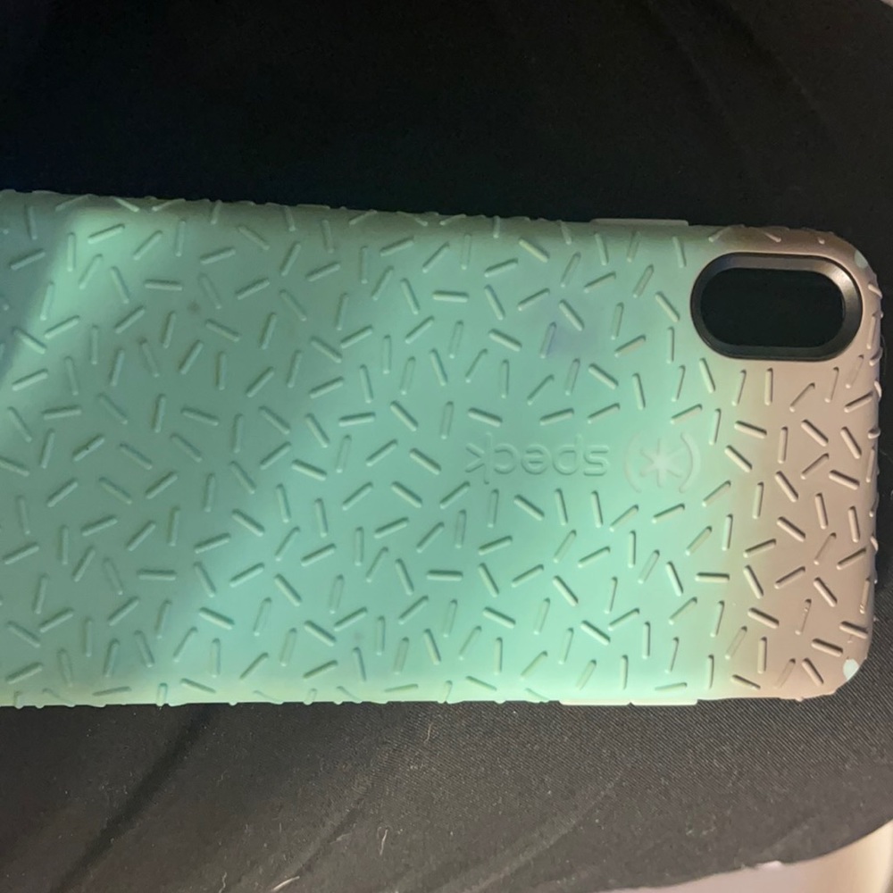 Speck Case - iPhone XSMax Aqua & Grey hybrid case